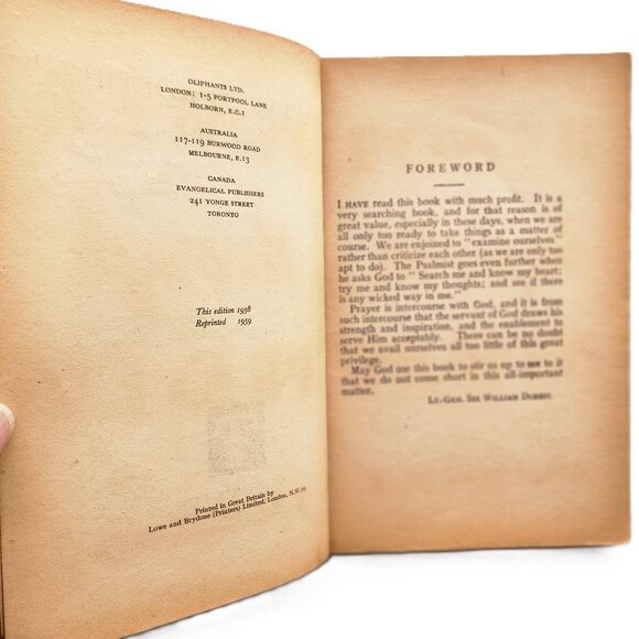 Power Through Prayer by E.M. Bounds RARE Vintage 1958 Original Edition - Picture 2 of 5